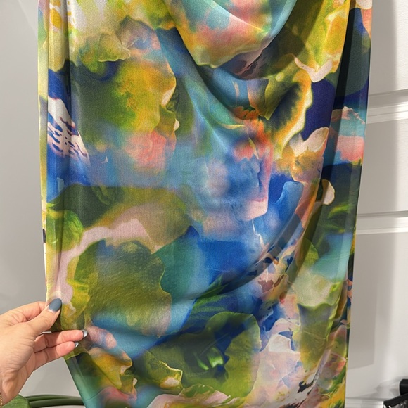 Zara Watercolor Strapless Dress - Picture 6 of 6